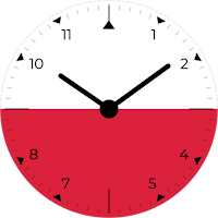 Poland Analog Watch Face