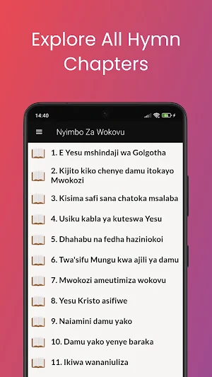 Nyimbo Za Wokovu Offline Screenshot 1