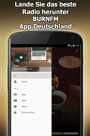 Radio BURNFM Online Kostenlos Deutschland Screenshot 2