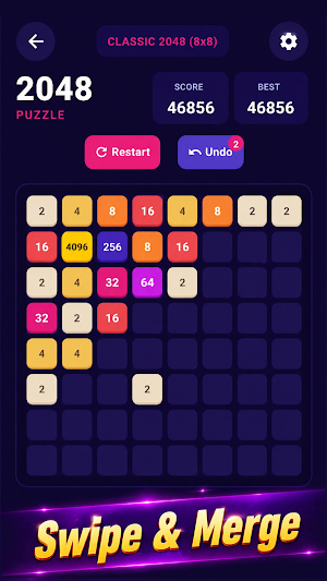 2048 Puzzle: Number Merge Game Screenshot 3