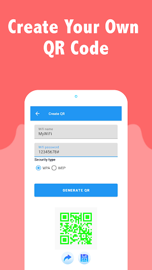 QR Wi-Fi Scanner & Generator Screenshot 2