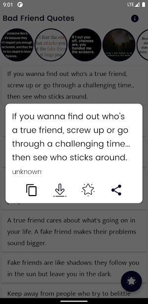 Bad Friend Quotes and Sayings Screenshot 0