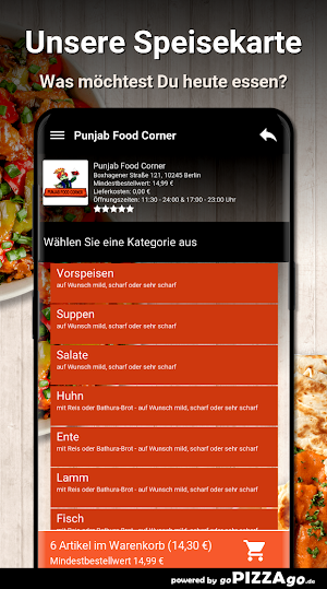 Punjab Food Corner Berlin Screenshot 3