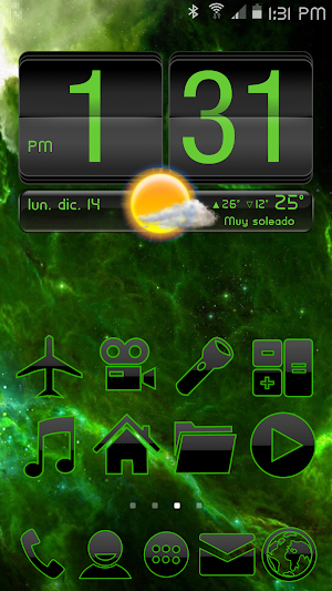 ICON PACK DARK SPACE GREEN Screenshot 2