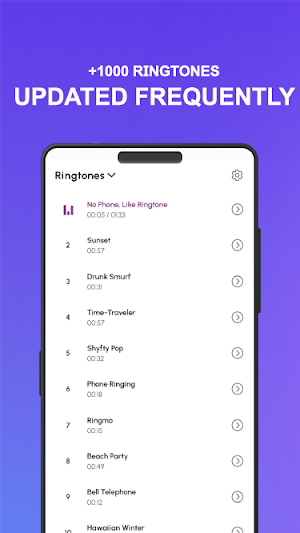 Ringtones Songs Screenshot 1