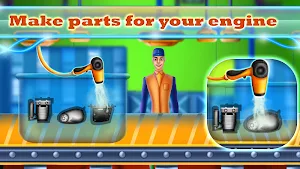 Sports Motorcycle Factory: Motorbike Builder Games Screenshot 3