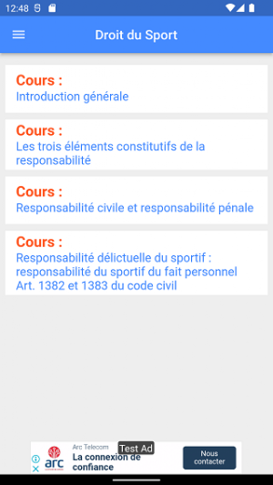 Droit du Sport Screenshot 0