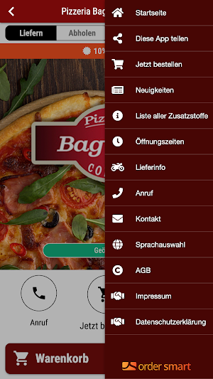 Pizzeria Baguette Corner Screenshot 2