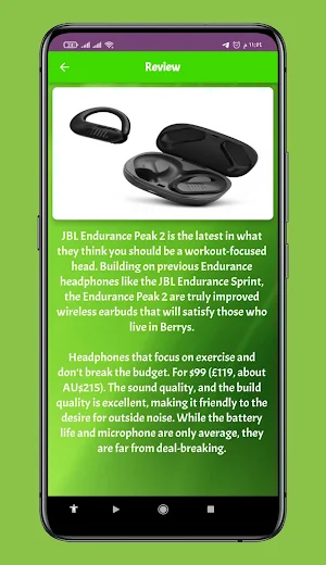 JBL Endurance Peak 2 Guide Screenshot 0