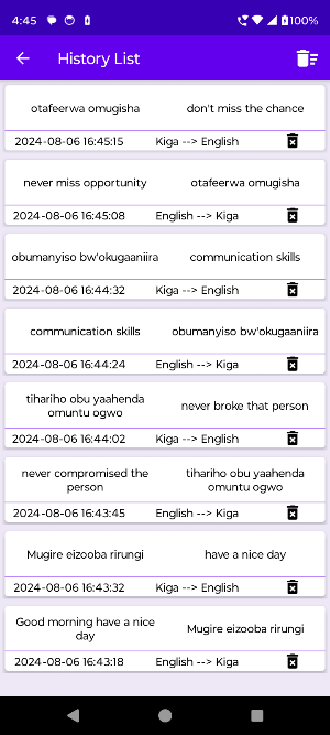 English To Kiga Translator Screenshot 2