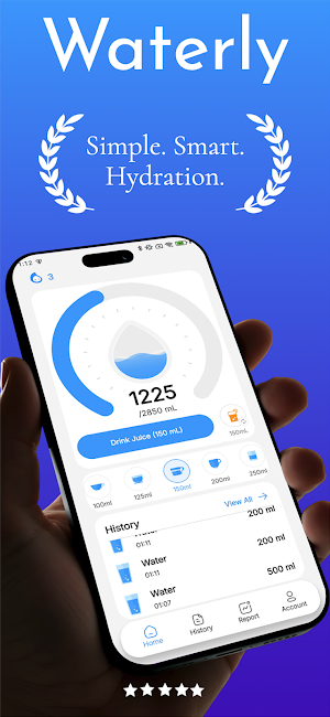 Waterly: Drink Water Daily Screenshot 0