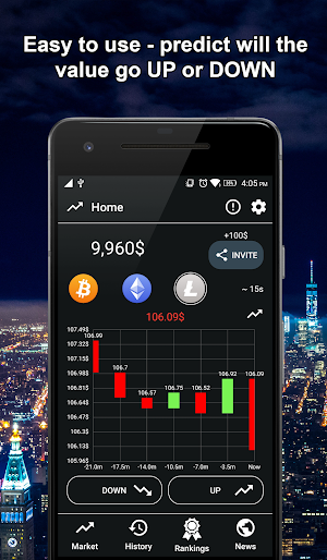Crypto exchange game - Bitcoin Screenshot 1