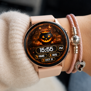 Pumpkin Cauldron Watch Face Screenshot 1
