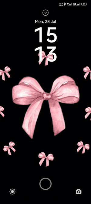 Cute Pink Bow Wallpaper Screenshot 0