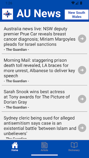 Australia News Feeds Screenshot 2