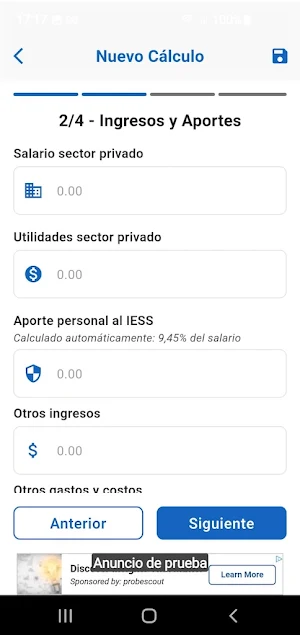 Calculadora Tributaria Ecuador Screenshot 0