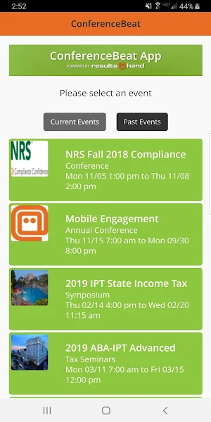 R@H ConferenceBeat Event App Screenshot 0