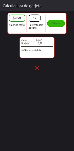 Calculadora de Gorjeta Screenshot 2