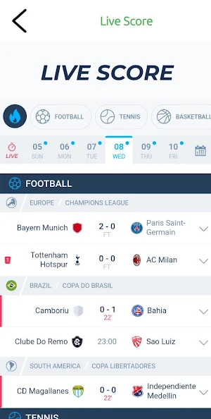 live football scores videos Screenshot 3