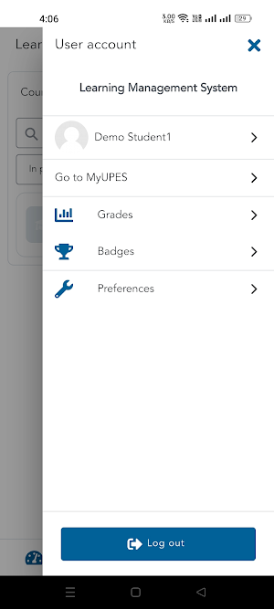 UPES LMS Screenshot 2