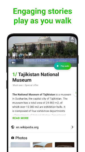 Dushanbe Tour Guide:SmartGuide Screenshot 1