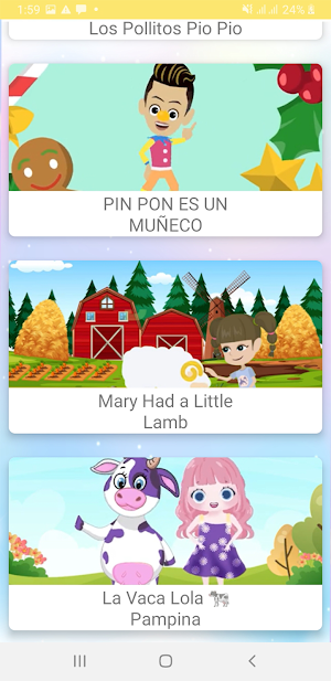 canciones para niños chiquitos Screenshot 1