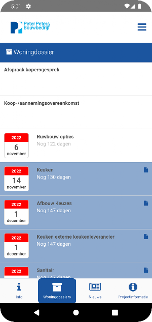 Bouwbedrijf Peter Peters Screenshot 1