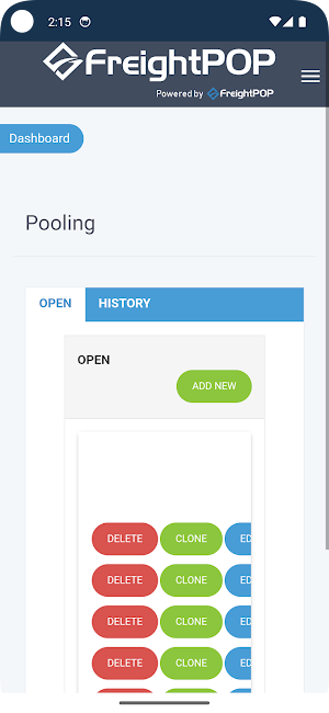 FreightPOP TMS Screenshot 2