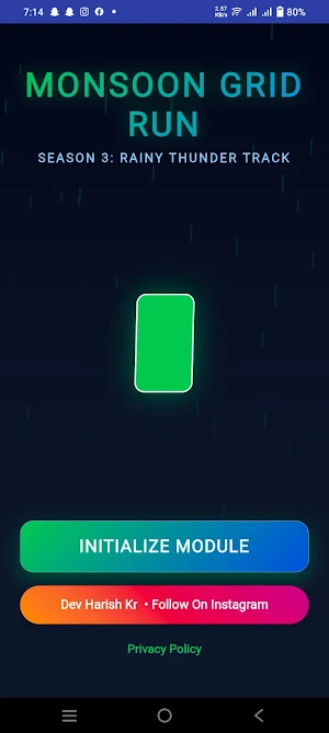 Kid Buu Grid Run: Monsoon Screenshot 0