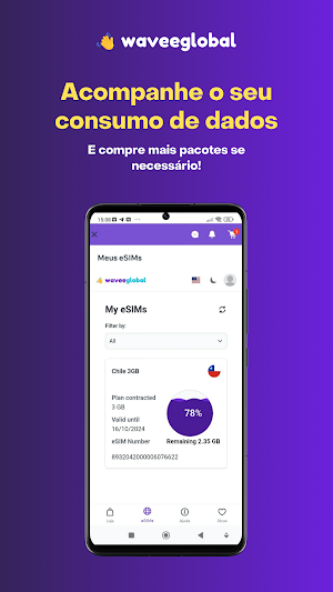 Wavee Global eSIM Screenshot 1