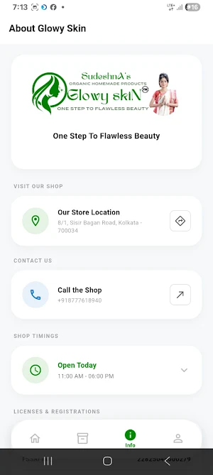 Glowy Skin - Consultation App Screenshot 2