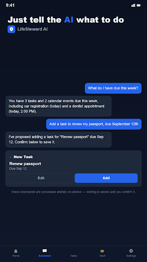LifeSteward AI: Life Assistant Screenshot 1