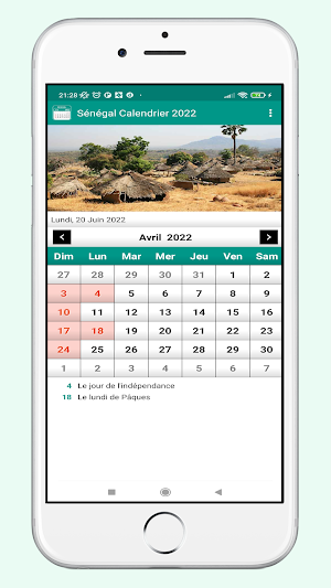 Sénégal Calendrier 2022 Screenshot 0