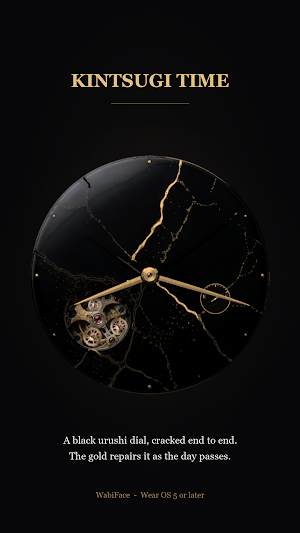 Kintsugi Time Watch Face Screenshot 2