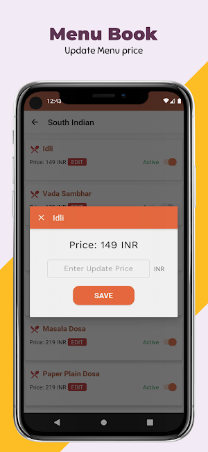 Menubook Restaurants/Hotels  Application Screenshot 3