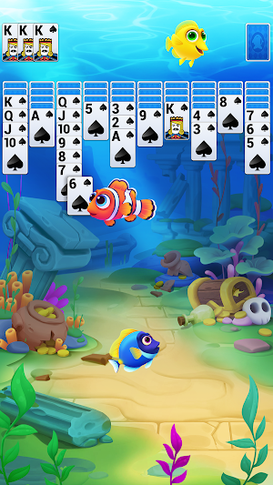 Spider Solitaire Fish Screenshot 3