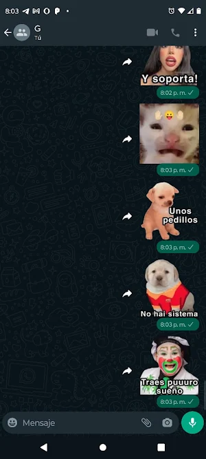 Soporta Stickers Screenshot 2