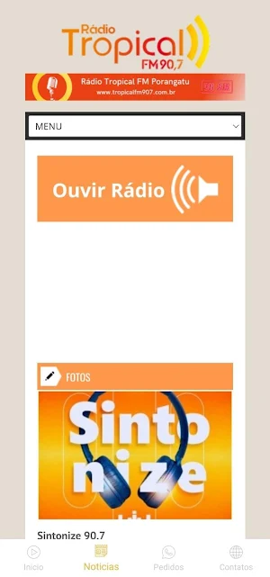 Tropical FM Porangatu Screenshot 2