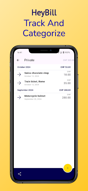 HeyBill - Track your Expenses Screenshot 2
