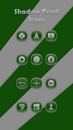 Shadow Frost Green Icons Screenshot 3