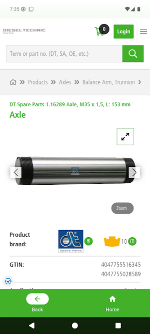 Diesel Technic Partner Portal Screenshot 0