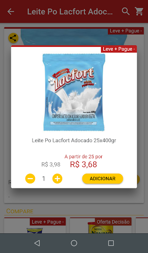 Decisão Entrega - Supermercado Online Screenshot 2