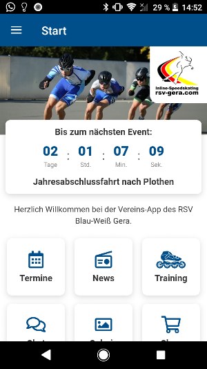 RSV Blau-Weiß Gera e.V. Screenshot 1