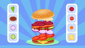 Kids Hamburger Cooking Games Screenshot 0