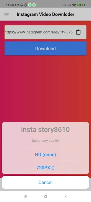 Insta Video Downloader & Saver Screenshot 2