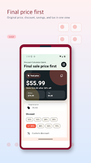Discount Calculator Quick Screenshot 1