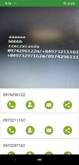 Quét Số Điện Thoại Bằng Camera Screenshot 3