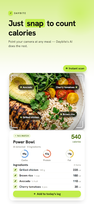 Daybite: AI Calorie Counter Screenshot 1