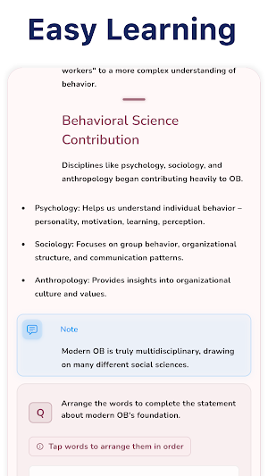 Organizational Behavior Screenshot 1