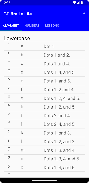 CT Braille Lite Screenshot 0
